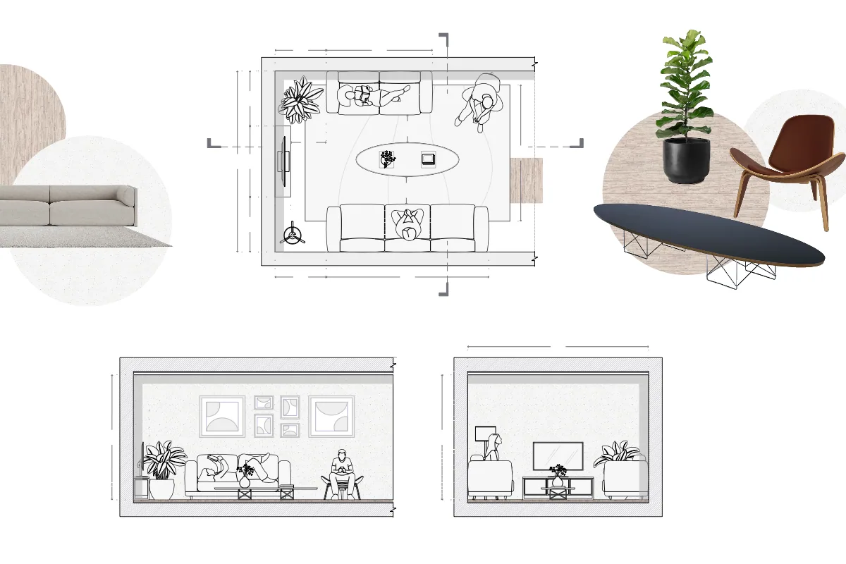 Parallel Living Room