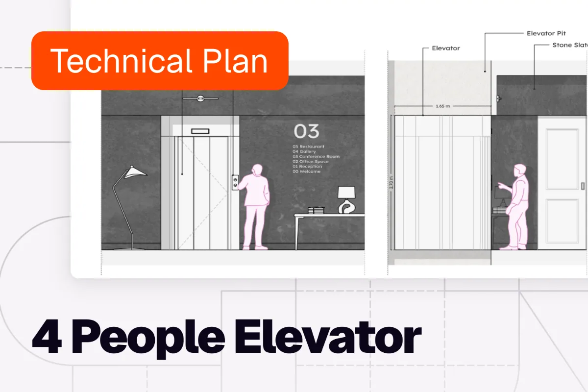 4 People Elevator Template